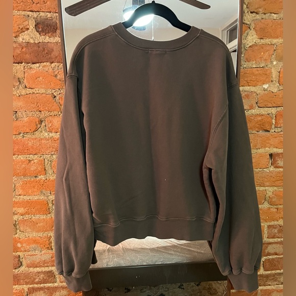 Agolde Charcoaly/green V-Neck Sweatshirt - Picture 2 of 4